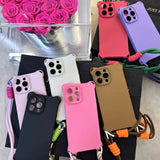 Cute Crossbody Shoulder Strap Lanyard Cases For iPhone