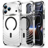 Transparent Magnetic Shockproof Airbag Phone Case For iPhone