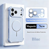 Camera Protection Shockproof Magnetic Case For iPhone
