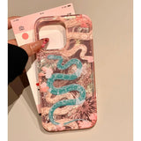 Snake Year Pink Phone Case For iPhone