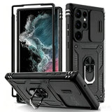 Heavy Duty with Camera 360°Kickstand Case For Samsung