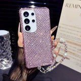 Solid Color Full Rhinestone Phone Case For Samsung