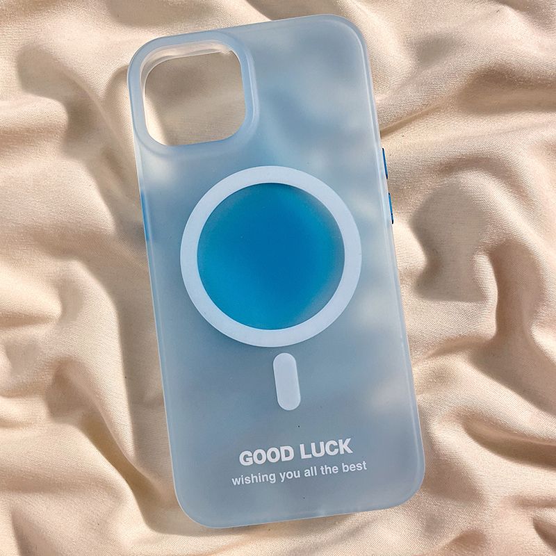 Solid Color Frosted Magnetic Phone Case For iPhone