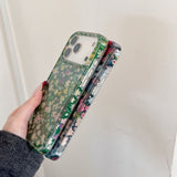 Oil Painting Colored Flower Phone Case For iPhone