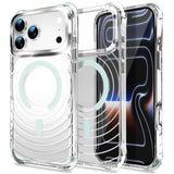 Transparent Magnetic Shockproof Airbag Phone Case For iPhone
