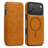Leather Magnetic Flip Phone Case For iPhone