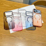 Transparent Gradient  Magnetic Phone Case for iPhone