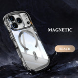 Electroplated Large Wave Magnetic Phone Case For iPhone