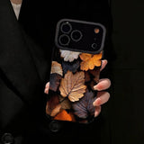 Maple Leaf Lanyard Phone Case For iPhone