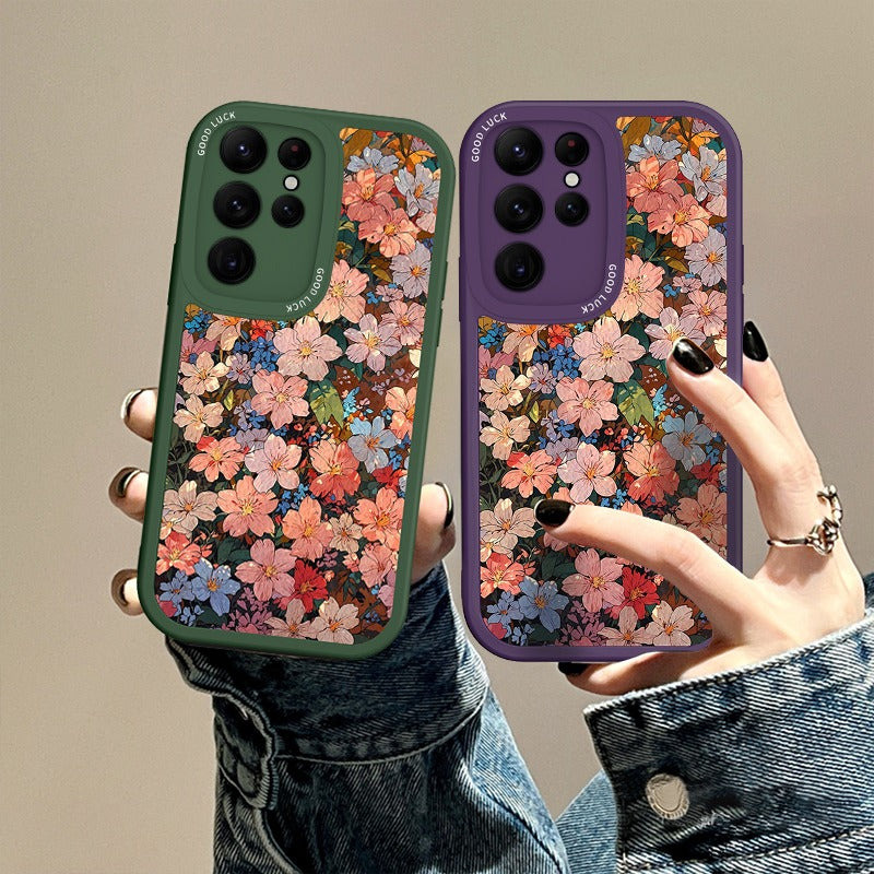 Flower Soft Silicone Phone Case For Samsung