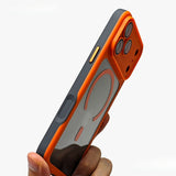 Solid Color Frame Airbag Shockproof Phone Case For iPhone