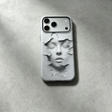 3D Face Sculpture Magnetic Phone Case For iPhone