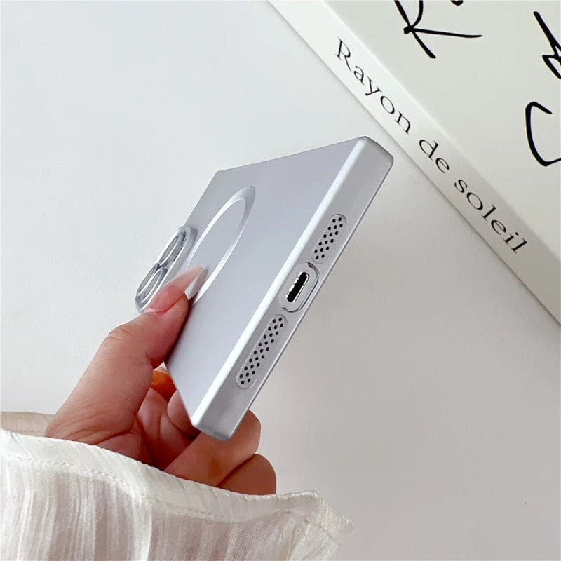 Square Frame Magnetic Phone Case For iPhone