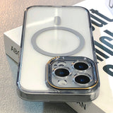 Transparent Fine Hole Magnetic Phone Case For iPhone