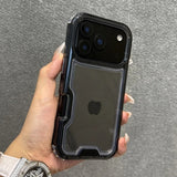3 in 1 Transparent Heavy Duty Armor Phone Case For iPhone