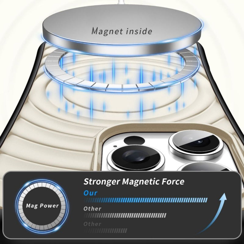 Simple Solid Color Magnetic Phone Case For iPhone