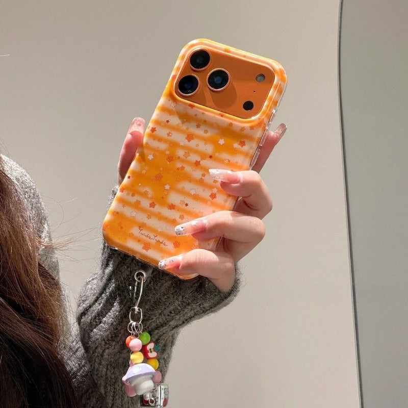 Striped Star Phone Case For iPhone