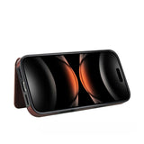 Leather Case with Card Slot and Stand For iPhone