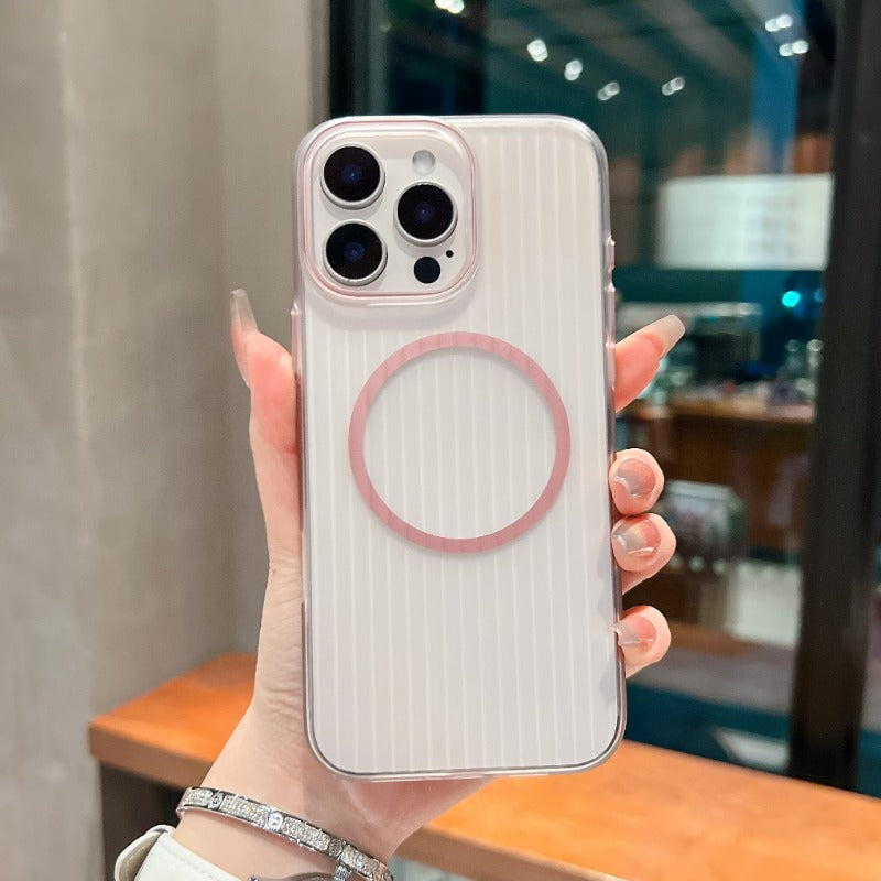 Magnetic Corrugated Phone Case For iPhone