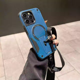 Magnetic Anti-fall Lanyard Mobile Phone Case For iPhone