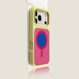 Color-blocked Magnetic Phone Case For iPhone