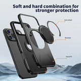 360° Magnetic Bracket Phone Case For iPhone