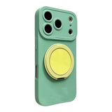 Yellow Stand Minimalist Phone Case For iPhone