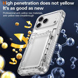 Transparent Flip Phone Case For iPhone