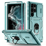 Heavy Duty with Camera 360°Kickstand Case For Samsung