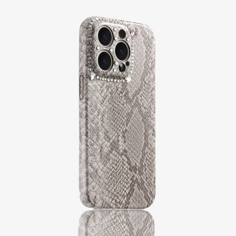 Snake Pattern Diamond Phone Case For iPhone
