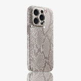 Snake Pattern Diamond Phone Case For iPhone
