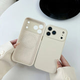 Liquid Silicone Magnetic Phone Case For iPhone