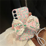 Rose Bow Stand Phone Case For Samsung