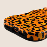 Orange Leopard Print Phone Case For iPhone