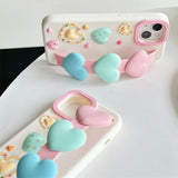 3D Heart Wristband Phone Case For iPhone