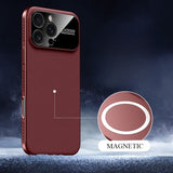 Large Window Ultra-Thin Magnetic Phone Case For iPhone