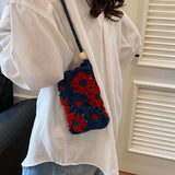 Knitted Crossbody Phone Bag