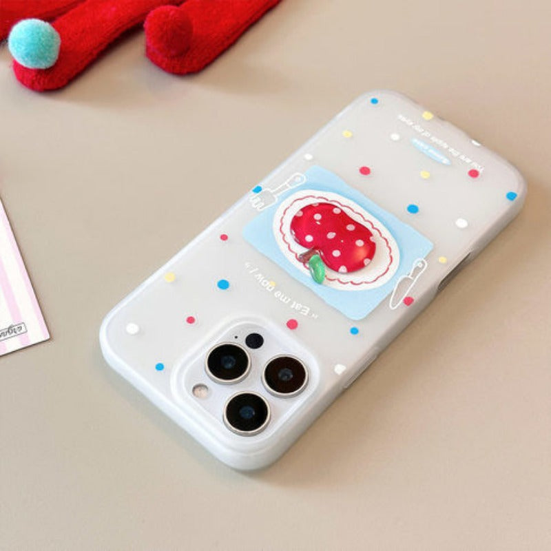 Polka Dot Lanyard Silicone Phone Case For iPhone