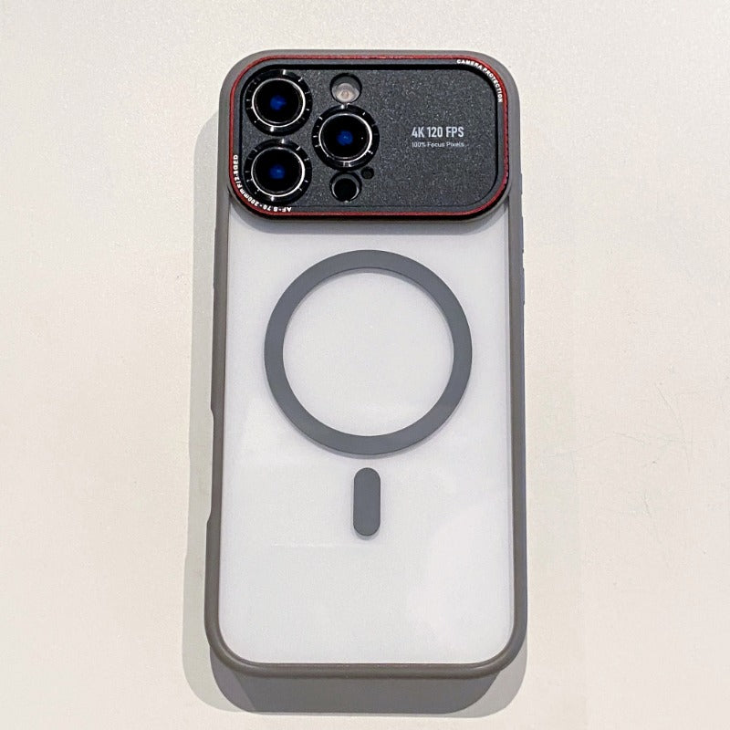 Large Window Magnetic Phone Case For iPhone