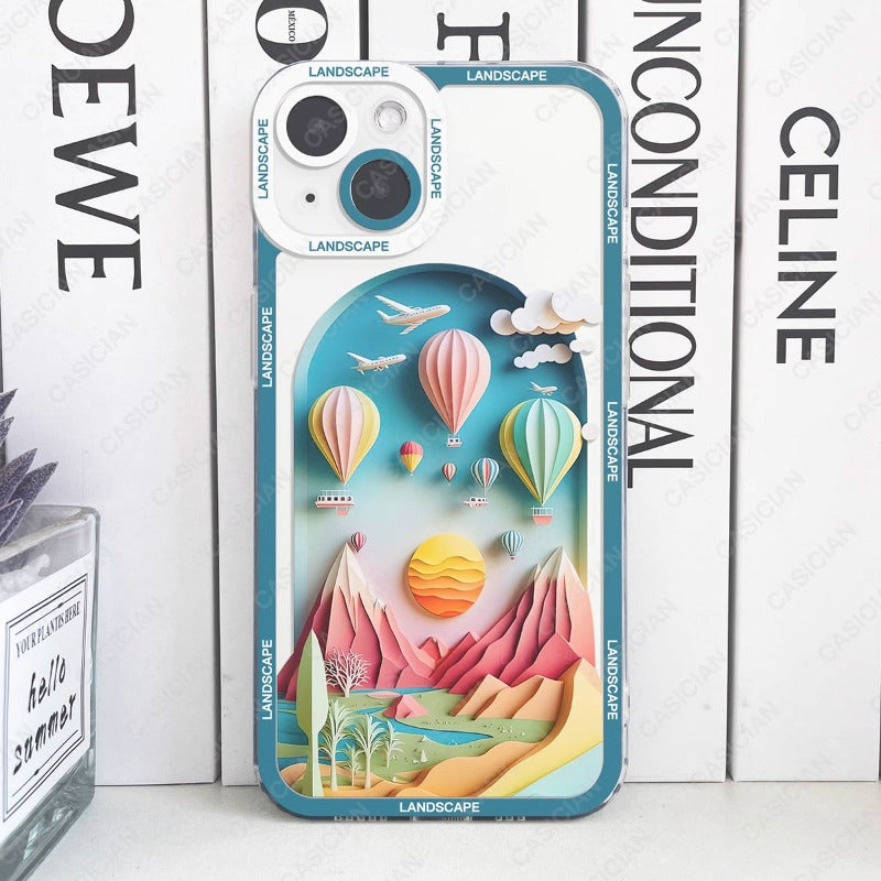 Landscape Anti-fall Phone Case For iPhone