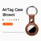 PU Leather Keychain Protective For Airtag Tracker