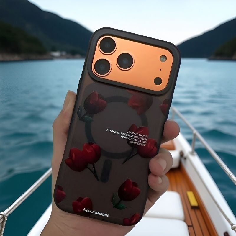 Magnetic Bracket Anti-fall Mobile Phone Case For iPhone