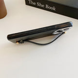 Wristband Metal Ring Lens Phone Case For iPhone