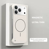 Frameless Solid Color Magnetic Case For iPhone