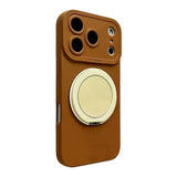 Yellow Stand Minimalist Phone Case For iPhone