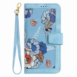 Card Slot Flip Flower Phone Case For Samsung