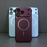 Solid Color Magnetic Charge Case For iPhone