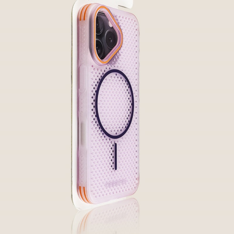 Heat Dissipation and Breathable Magnetic Phone Case For iPhone