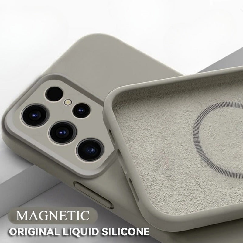 Original Liquid Silicone Magnetic Case For Samsung