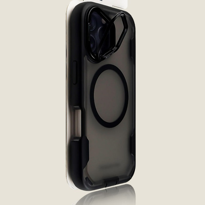 Triple-proof Bracket Frame Magnetic Phone Case For iPhone